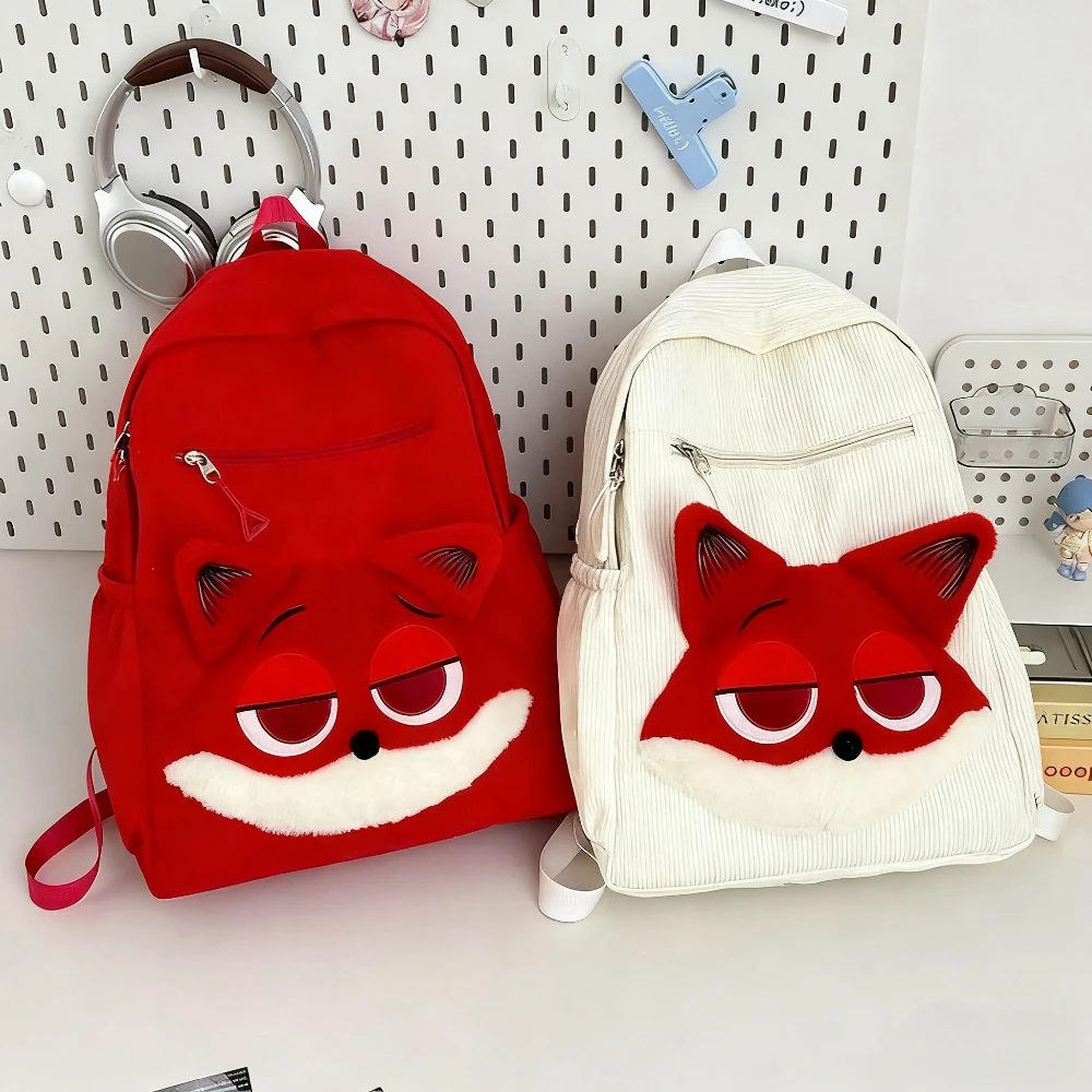 

Милый рюкзак «Зверополис» из Диснея Джудиникика, вельветовая школьная сумка, большая вместительная мультяшная плюшевая сумка для игрушек, детский подарок