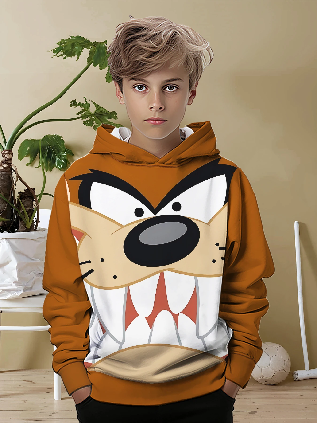 3D Print All Cartoon Tasmanian Devils Seasons Children Casual Sweatshirt Cool Pullover Tops Unisex Clothes Boy Girl Hoodies