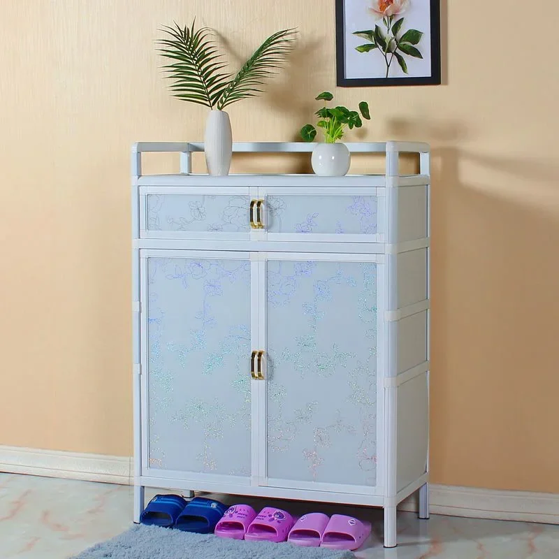 # Zapatero de Lujo Vintage con Cajones, Mueble de Madera Delgado y Alto, Elegante y Moderno, Gabinete Zapatero para Hotel