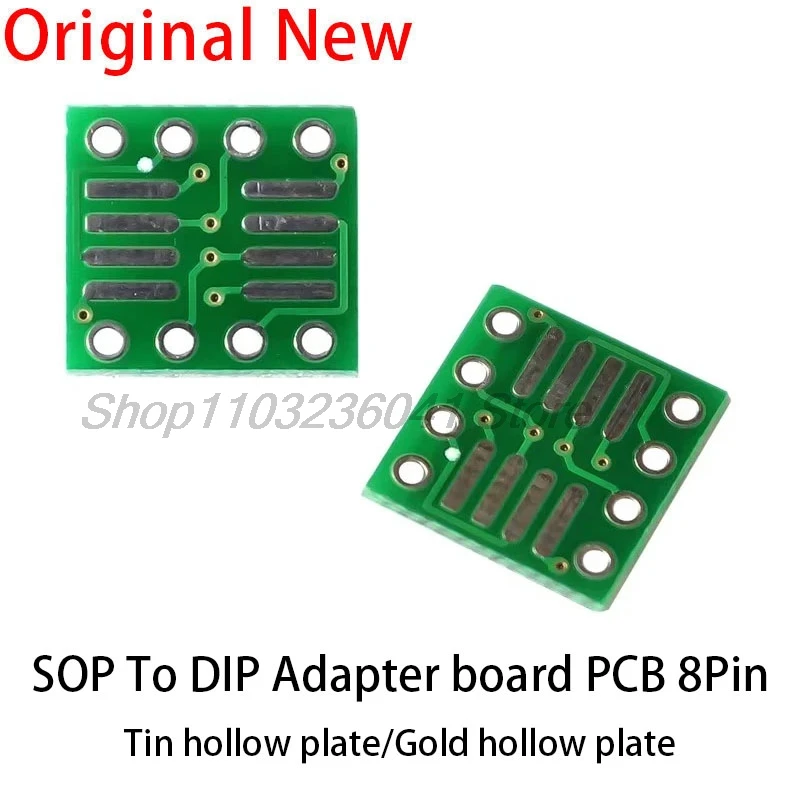 10pcs/lot TSSOP8 SSOP8 SOP8 to DIP8 PCB SOP-8 SOP Transfer Board DIP Pin Board Pitch Adapter In Stock