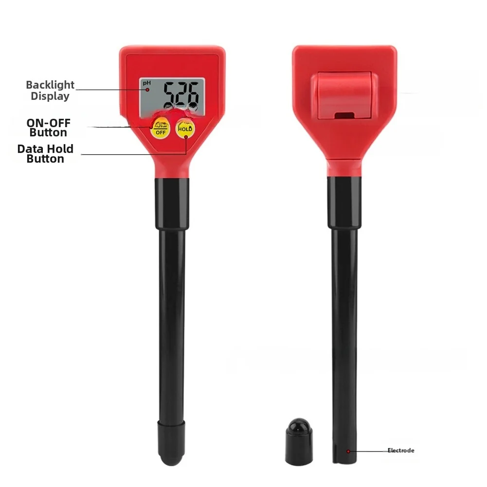 LCD Digital pH Meter Tester for Aquarium Pool For Water Analysis with Auto Temp Compensation and Long for Battery Life