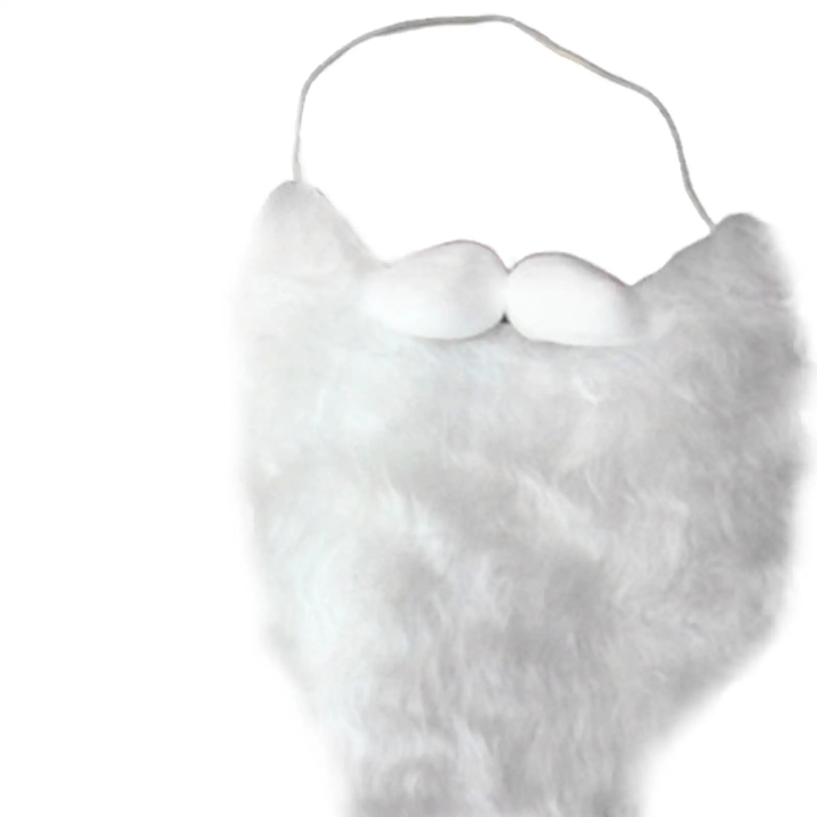 Juego de peluca y barba blanca de Papá Noel, disfraz de barba para fiestas navideñas, accesorio de mago para niños y adultos