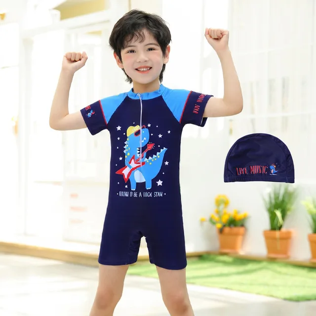 Baby Boys 𝐎ne Piece Rash Guard Swimsuit U𝗣F 50 Toddlers Zipper Bathing Suit Swimwear Surfing Suit (Green, 1 Year