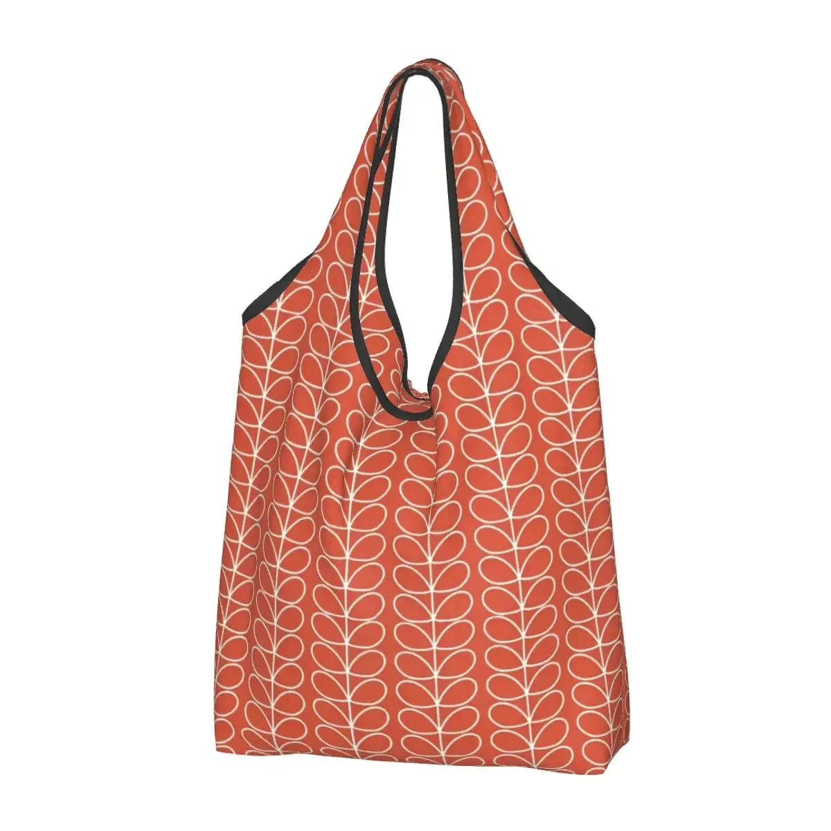 

Многоразовая абстрактная продуктовая сумка Orla Kiely, складная машинная стирка, сумки для покупок с цветочным рисунком, большая Экологичная легкая сумка для хранения
