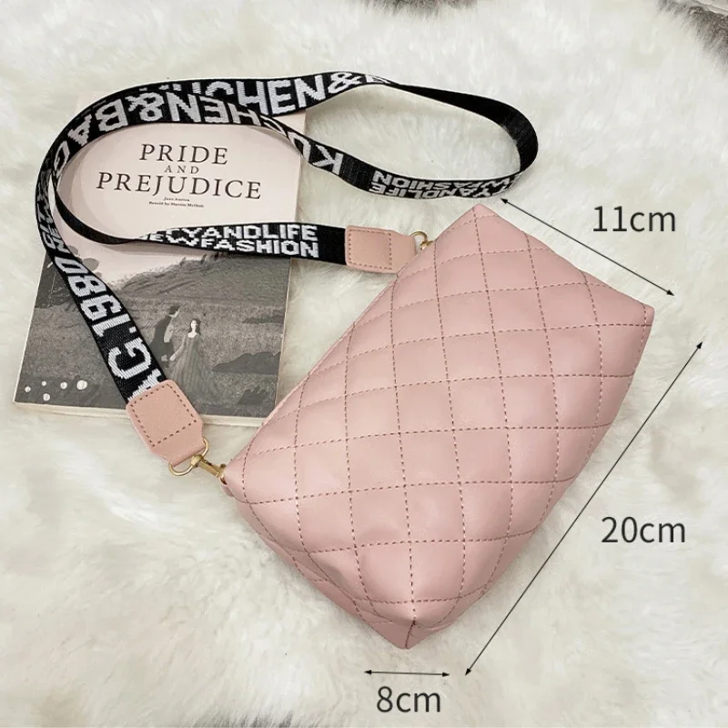 Petit sac messager pour femme, sac à bandoulière pour téléphone portable, brodé Lingge, mode féminine, sacs à bandoulière initiés pour dames, tendance, 2023