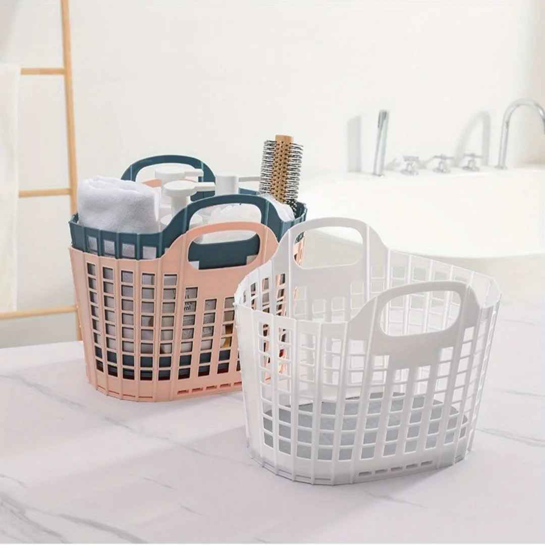 Foldable Hand-held Dirty Clothes Basket. Makeup Products/jewelry, Headphone Cables/wires, Laundry Storage for Changing Clothes