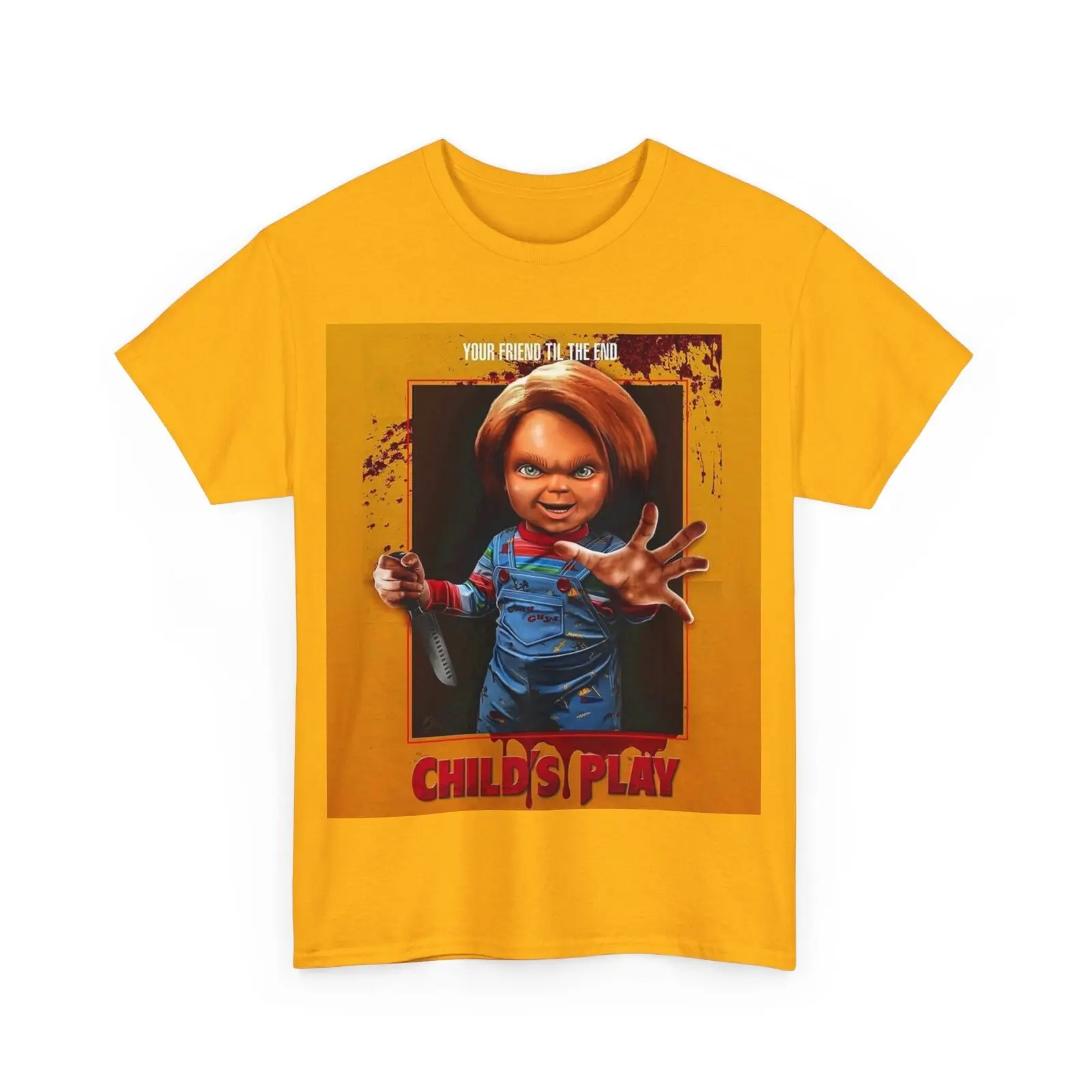 

Child’s Play Movie 1988 Chucky Horror T Shirt Unisex Heavy Cotton Tee