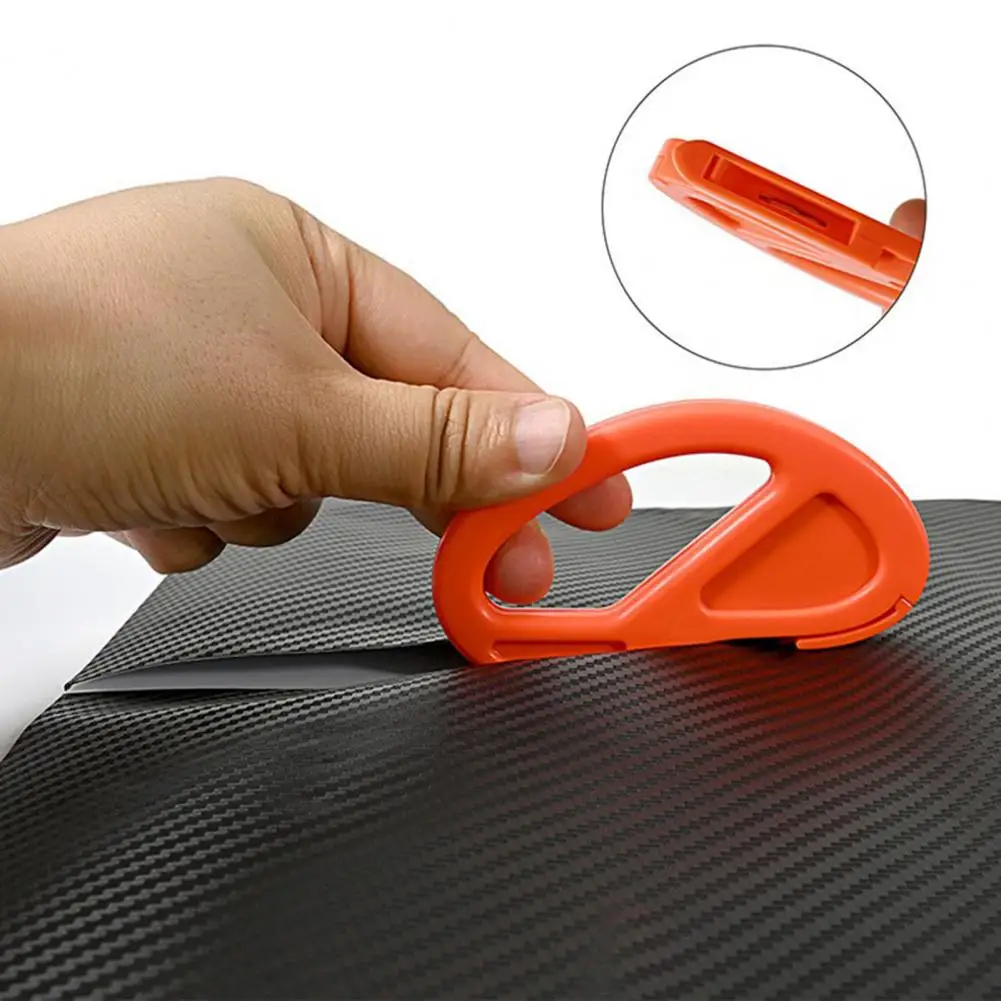 1/2Pcs Safety Cutter Tool Film Cutter Hidden Blade Wrapping Paper Trimmer Easy Sliding Packaging Paper Roll Cutter 종이 재단기