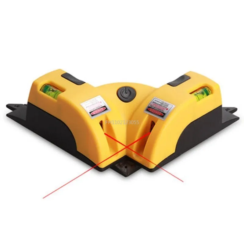 90° Infrared Laser Level Vertical Horizontal Line Projection Square Floor Tiling Level Laser Accurate Measurement