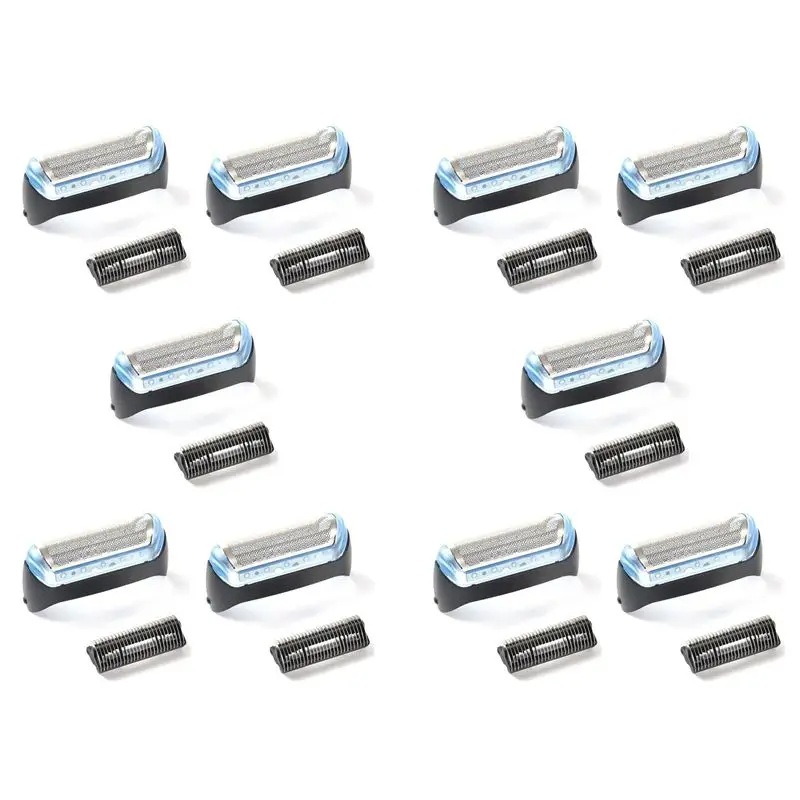 

A76G-10 Pcs Electric Mesh Durable Shaver Foil Head Parts For Braun 10B/20B Model 180 190 170 1775 1735