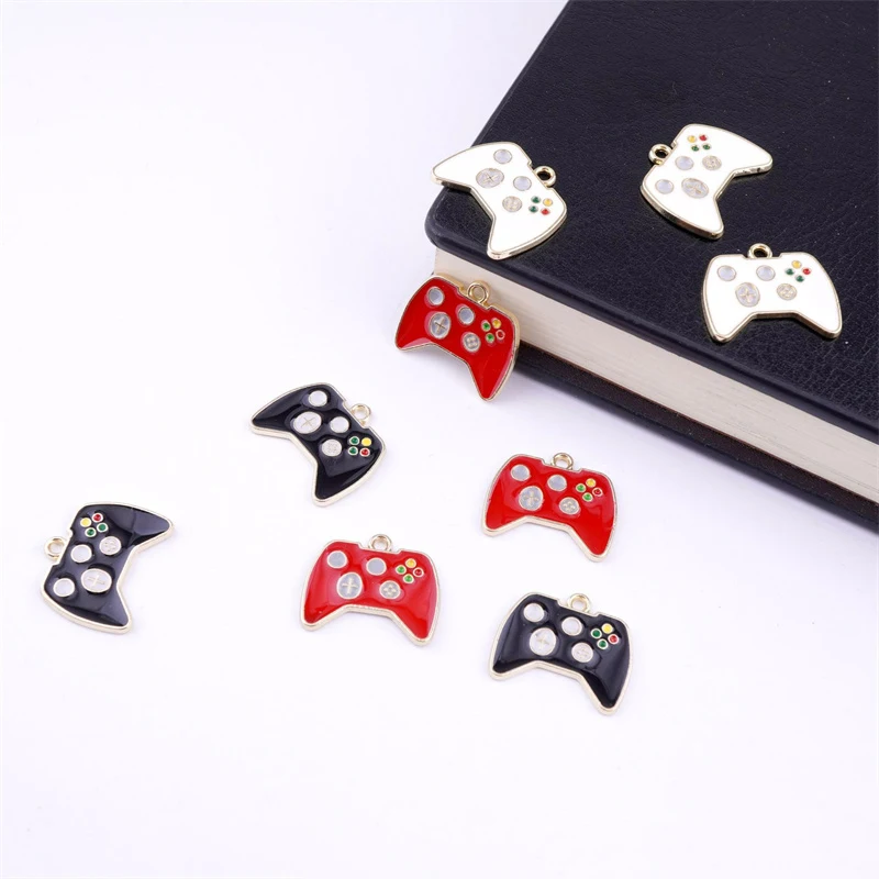 5pcs New Cartoon Video Game Controller Enamel Charm for Jewelry Making Findings DIY Earrings Necklace Zinc Alloy Charms