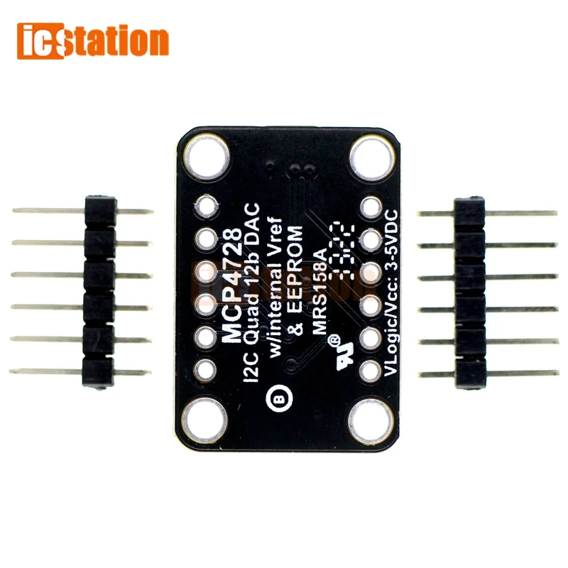 MCP4728 Quad DAC outputs with EEPROM module compatible with STEMMA QT Qwiic