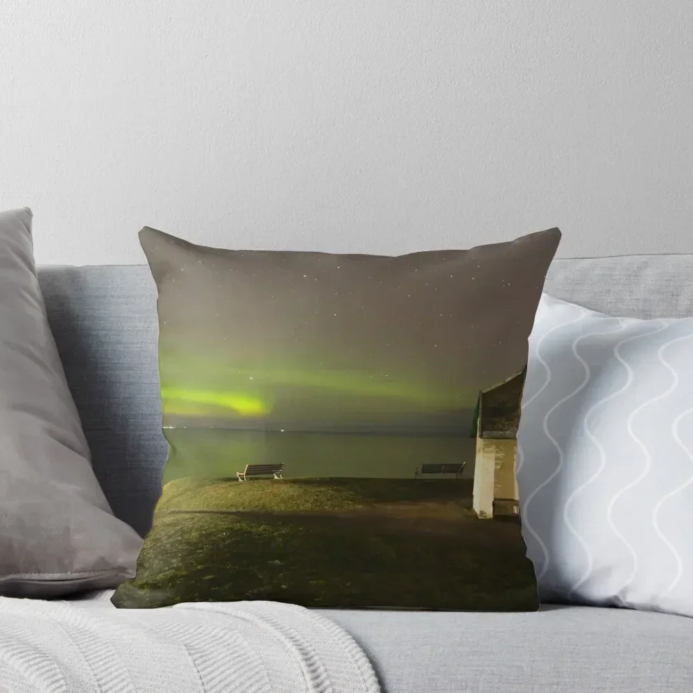 Aurora Borealis ,Nairn,Highlands of Scotland Throw Pillow Marble Cushion Cover Couch Pillows pillow