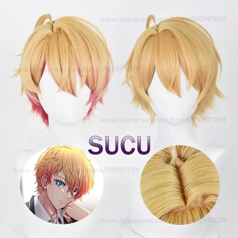 

Hoshino Akuamarin Cosplay Wig AnimeWigs 32cm Short Halloween Hair Heat Resistant Synthetic Hair Anime COS Wig