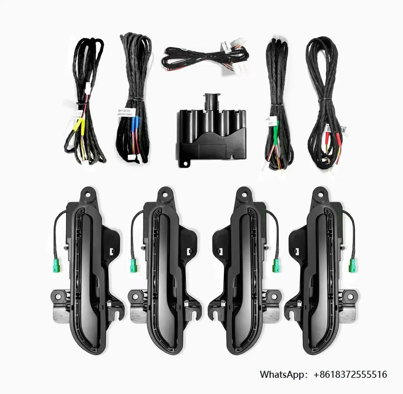 

daHigh Quality Car for Tesla Model 3 Accessories Electric Door Handle for Tesla Model 3 Automatic Carbon Pattern Kit Touch Handl