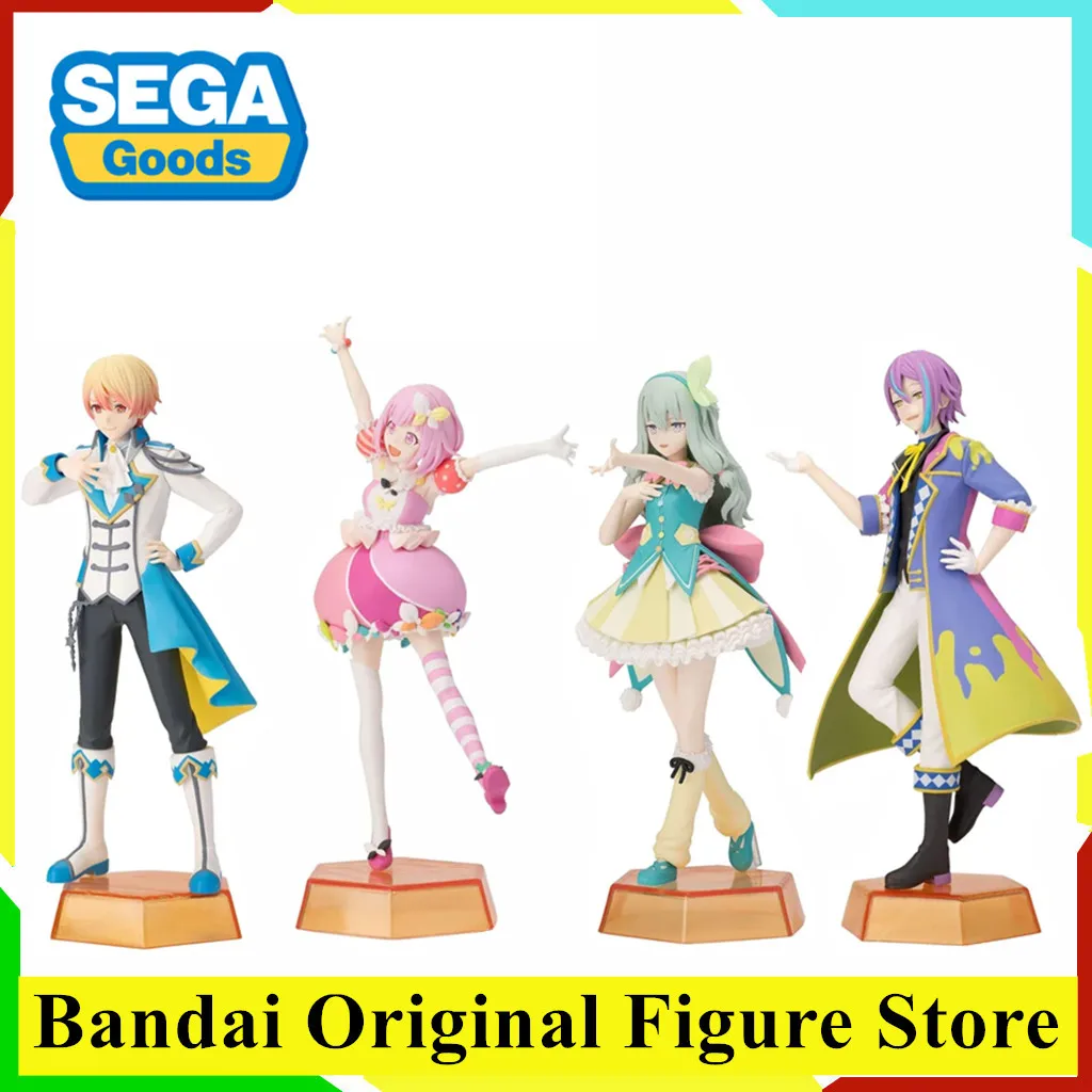 Оригинальная красочная сцена SEGA! Feat Hatsune Miku Tenma Tsukasa Kusanagi Nene Kamishiro Rui Otori Emu Фигурка Toys ПВХ Кукла