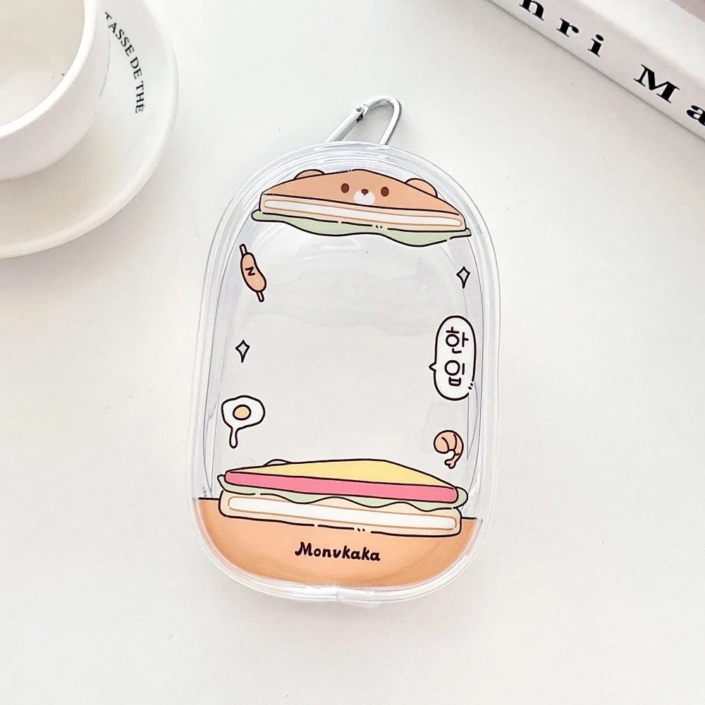 New PVC Data Cable Storage Bag Transparent Dustproof Display Zipper Bag Decorative Pendant Dolls Storage Pouch