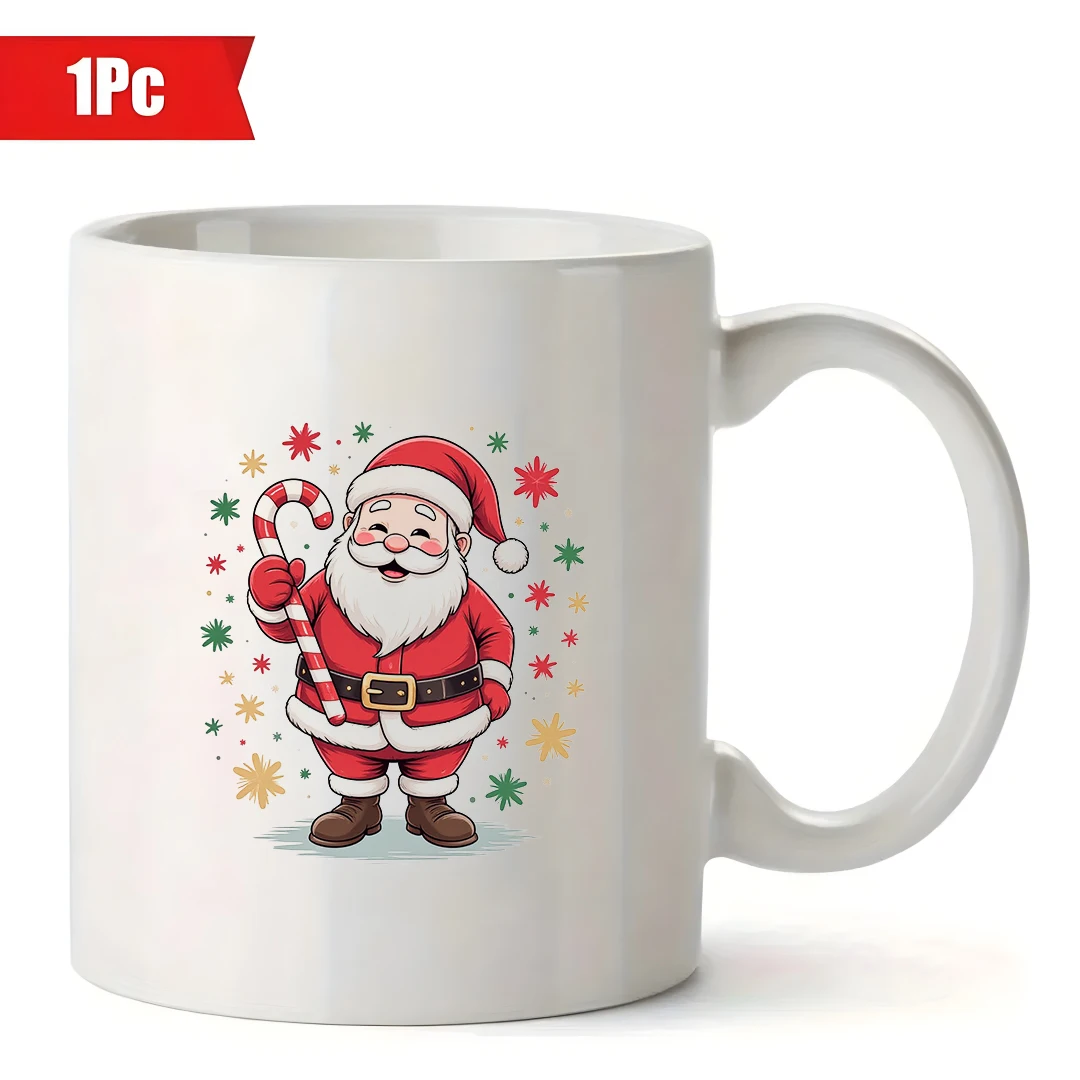 كوب سانتا كلوز كرتوني سعة 11 أونصة للأطفال يشرب كوب هدية عيد الميلاد كوب سانتا كوب مكتب عائلي #2