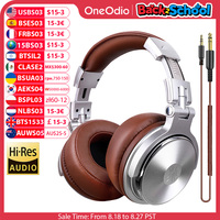 Oneodio Wired Headphones Professional Studio DJ Headphone With Microphone Over Ear Hi-Res Headset Monitoring For Music Phone
