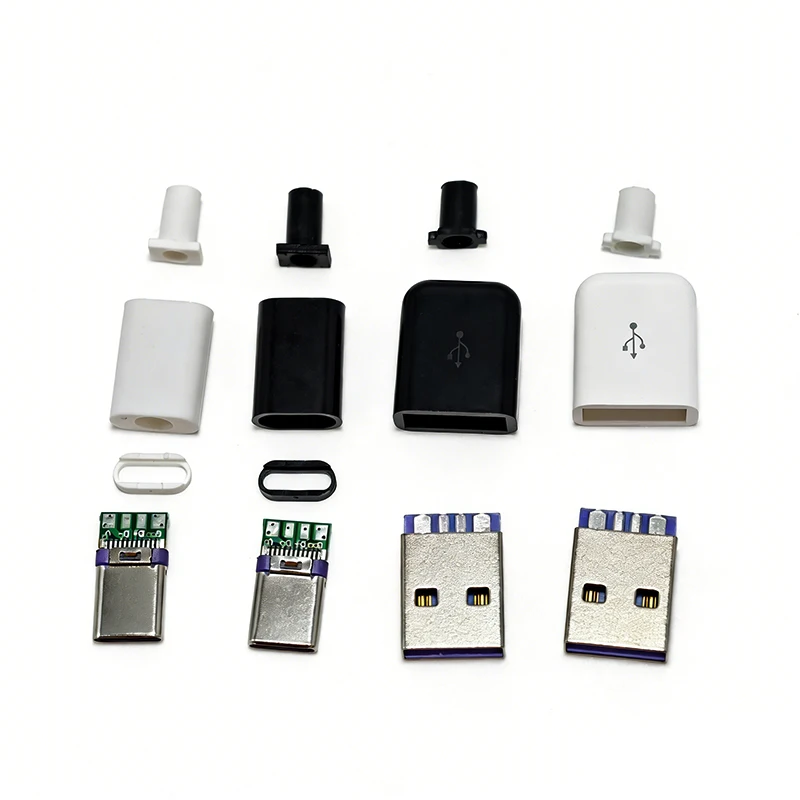 

5/10pcs TYPE-C Mirco USB 3.1 Plug Male connector With PCB 24pin welding Data line interface DIY data cable accessories
