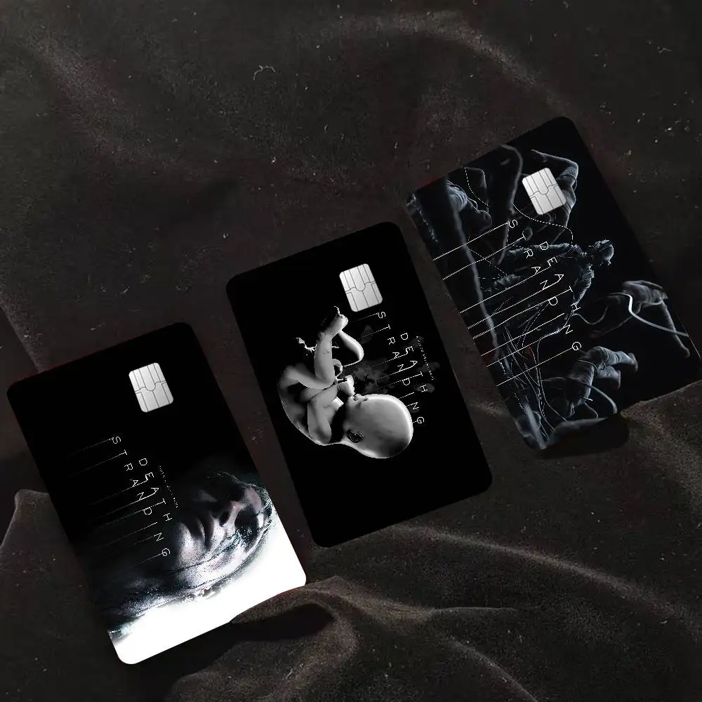 Popular Adventure Game D-Death S-Stranding 2024 Anime Cartoon Skin Stickers Film Tape Case for Big Credit Debit Card Front Side
