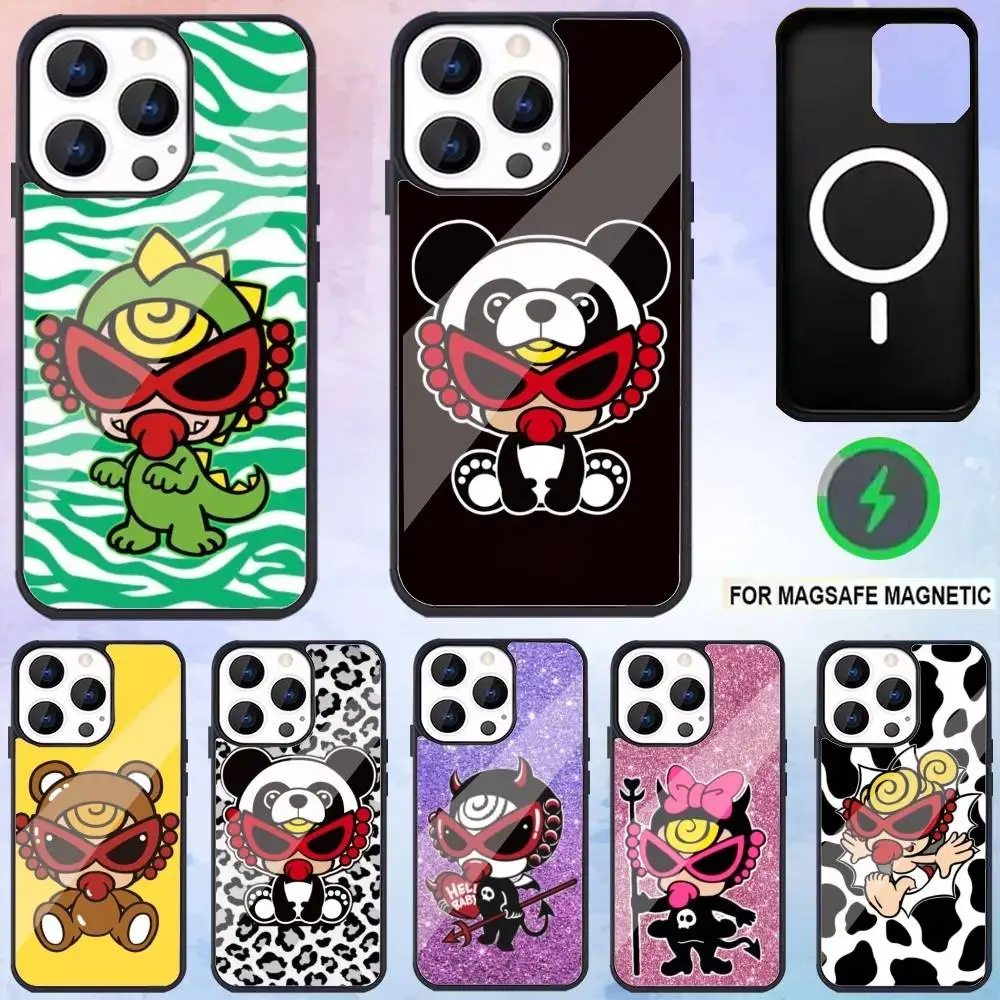 

H-Hysteric M-Mini Phone Case For iPhone17,16,15,14,13,12,11 Plus,Pro Max Magnetic For Magsafe Wireless Charging