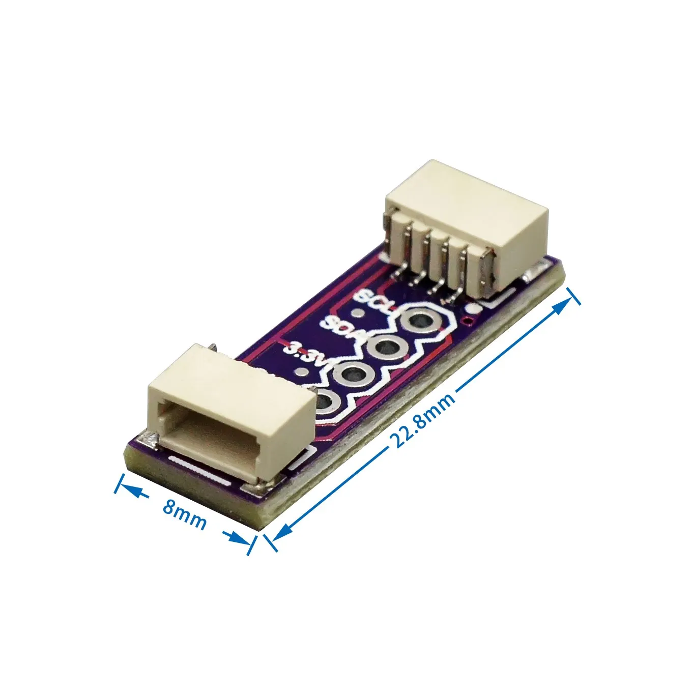 Adapter kabla płytki prototypowej do pinów QWIIC JST SH 1mm do 2.54MM