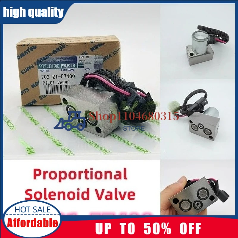 PC200-7 PC220-7 PC200-8 PC300-8 Hydraulic Pump Solenoid Valves 702-21-57400 For Komatsu Excavator Parts 7022157400