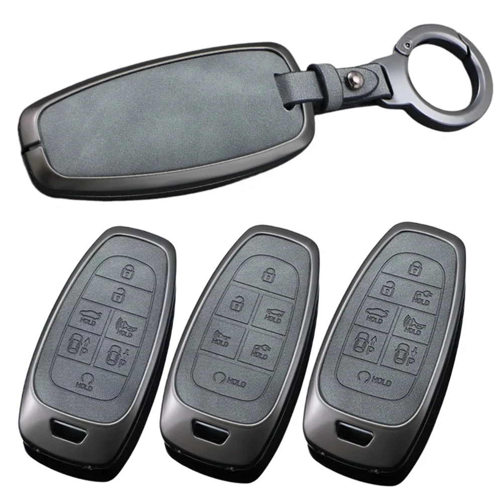 1111111122222nc AlloZi22her Car Key Case Cover Shell For Hyundai Tucson 2021 FOR Solaris Sonata FOR Hybrid NEXNX4324ta11n82020