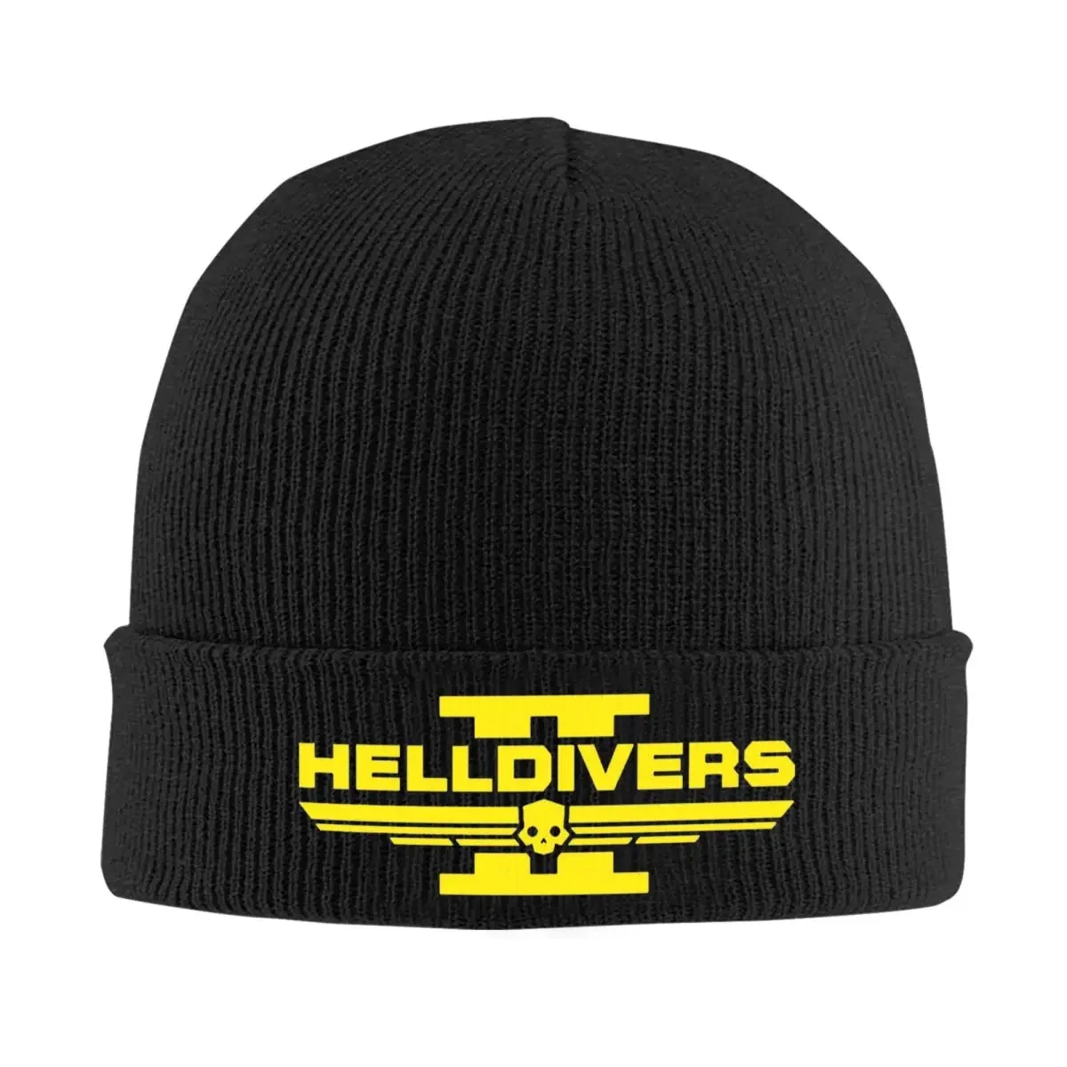 Helldivers BOOOOOM Knitted Hat Women's Men's Beanies Winter Hats Warm Caps