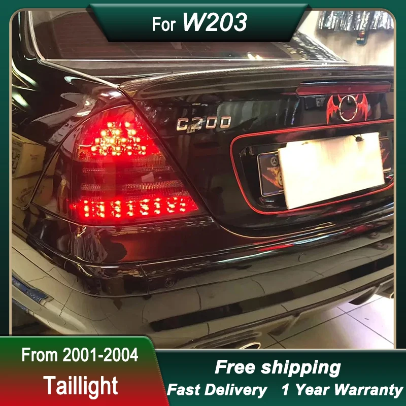 Car Led Tail Lights For Mercedes-Benz C-Class W203 C200 C230 2001-2004 full led Dynamic Turn Signal Light Tail Lamp Assembly