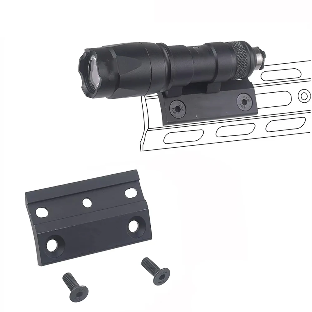 Scout Light Side Mount DANIEL DEFENSE Keymod Rail For SureFire M300 M600 Flashlight Base Mounts Hunting Accessories