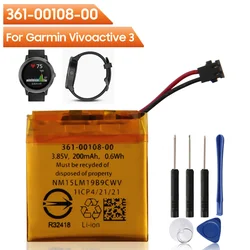 Original Replacement Battery 361-00108-00 361-00108-01 For Garmin Vivoactive 3 Rechargable Battery With Free Tool 200mAh