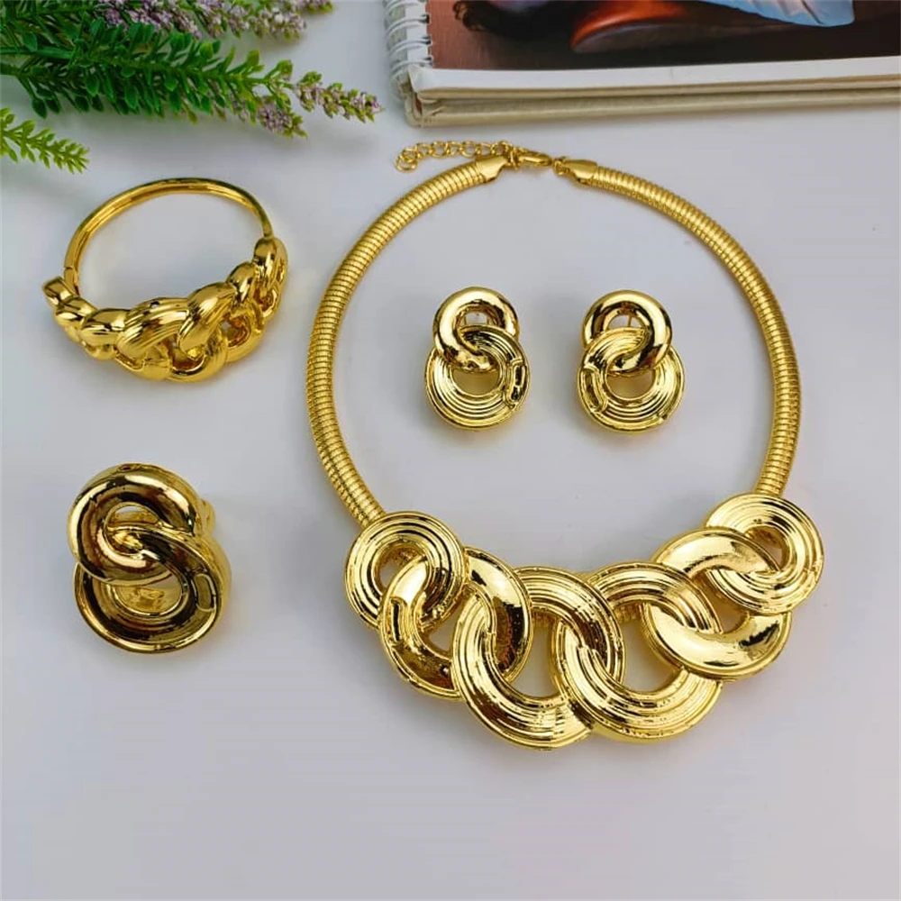 EMMA New Italian Style Luxury Jewelry For African Lady Mama Women Fashion Bold Jewelry Set