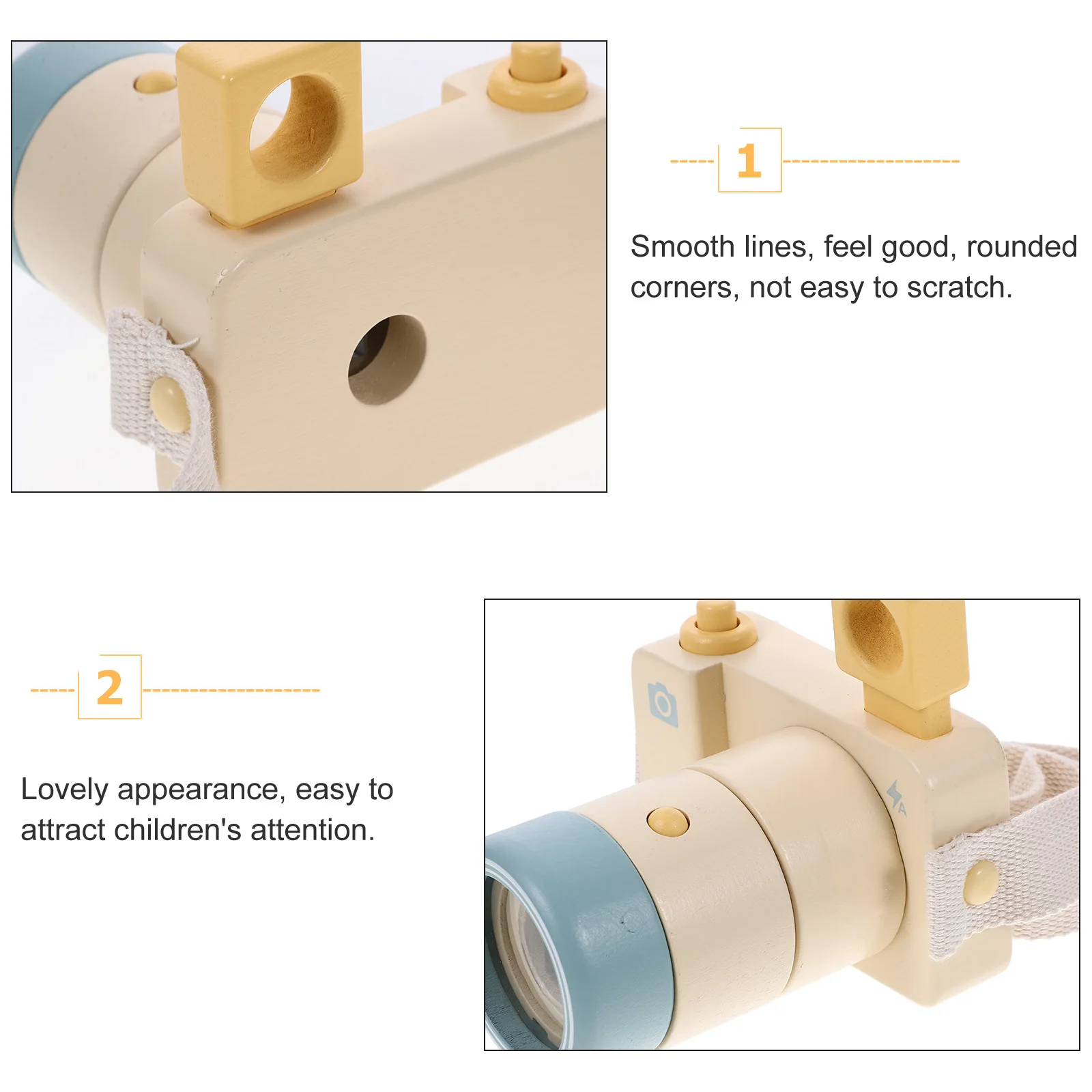 

Kaleidoscope Creative Kaleidoscopes Toys Portable Wood Camera Vintage Funny Child