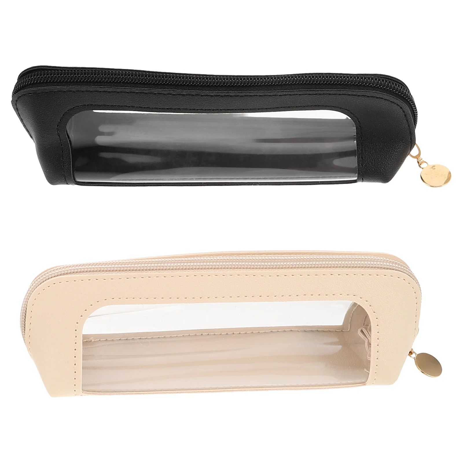 

2Pcs Travel Makeup Brush Holder Clear Compact Makeup Brush Container Large Capacity Tool Case for Home Or Professional