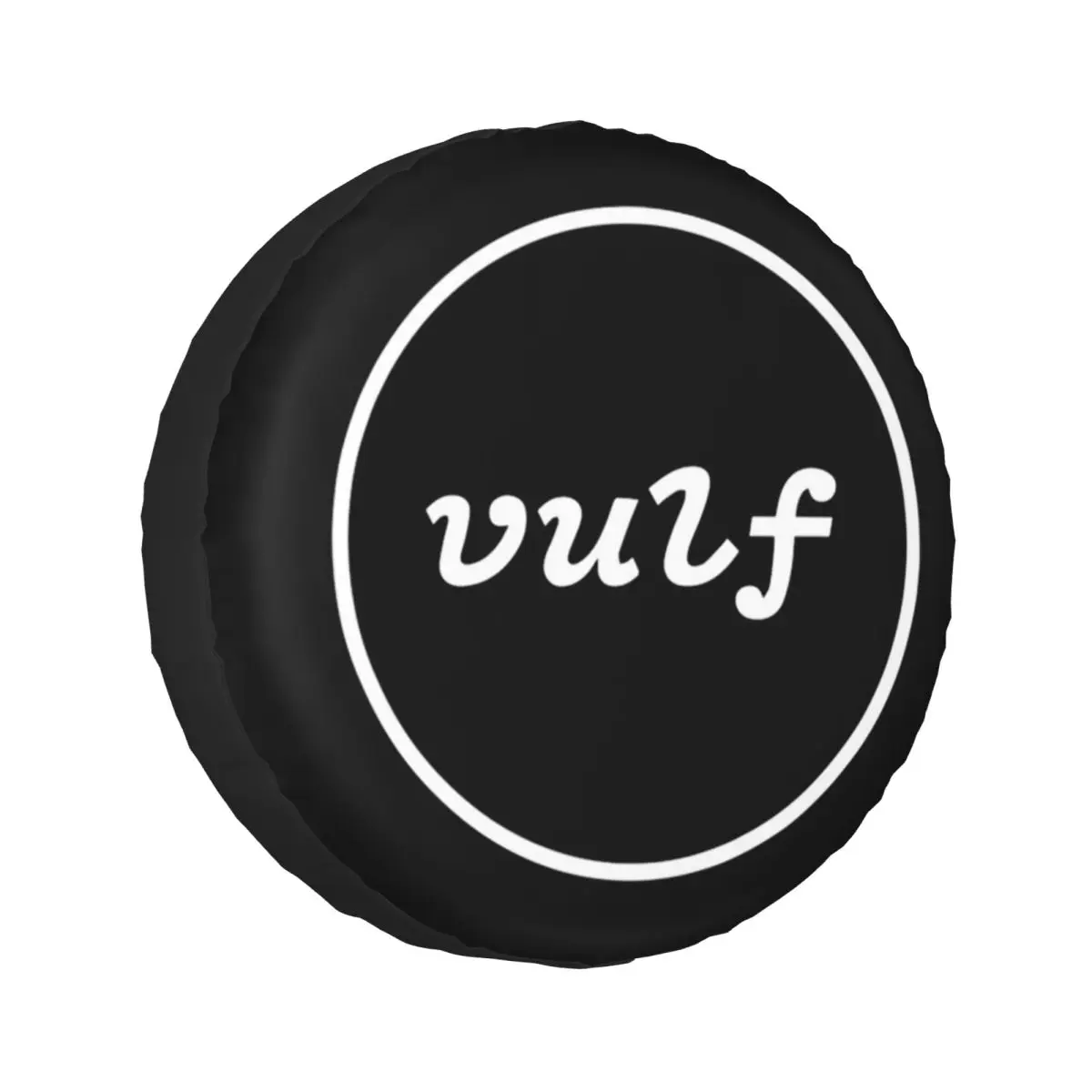 

Custom Inscription Vulf In White Circle Spare Tire Cover for Car Vehicle 4x4 Wheel Protector Covers 14" 15" 16" 17" Inch