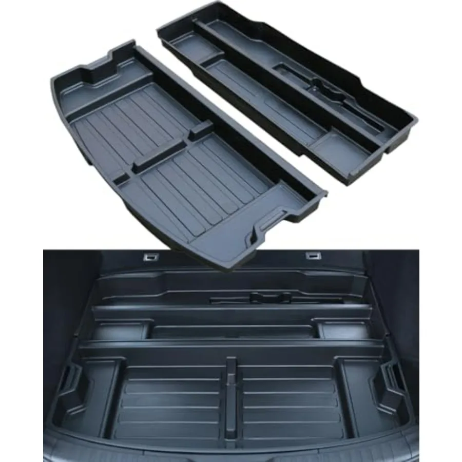 

Custom-Fit Trunk Organizer for Honda CR-V SUV Rear Hatch Storage Box Cargo Insert in Black with Premium Fit and Smart Organizat