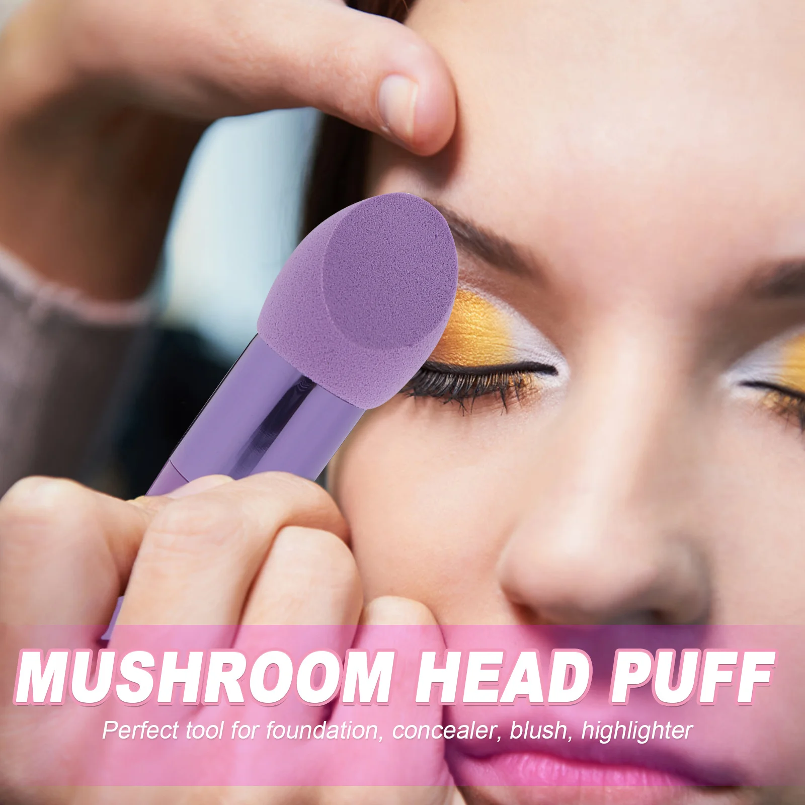 3 pçs pincéis de esponja de maquiagem molhado seco esponja escova fundação ovo puff mistura perfeita aplicação de limpeza de manchas