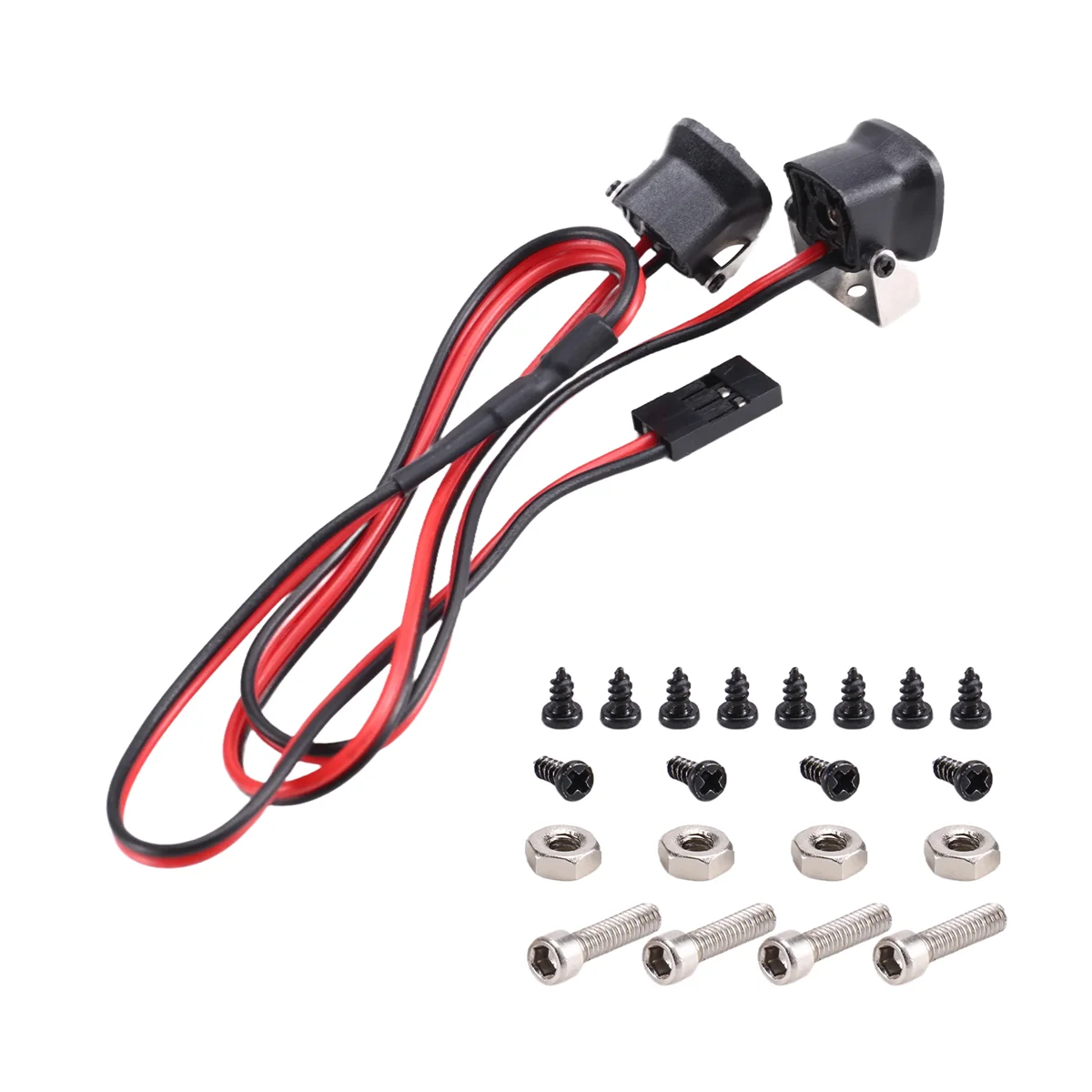 

IINBD-Front Front LED Lights Spotlight for 1/10 RC Crawler Red Light
