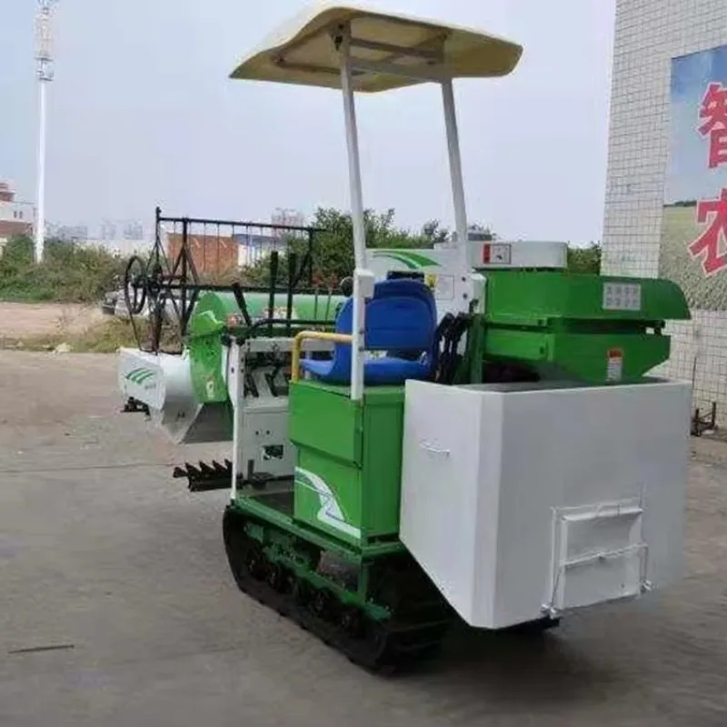Hot Sale Mini Agricultural Reaper Tractor New 4Lz-1.1 Harvesting Machine for Beans Core Components Include Engine Gearbox view 2