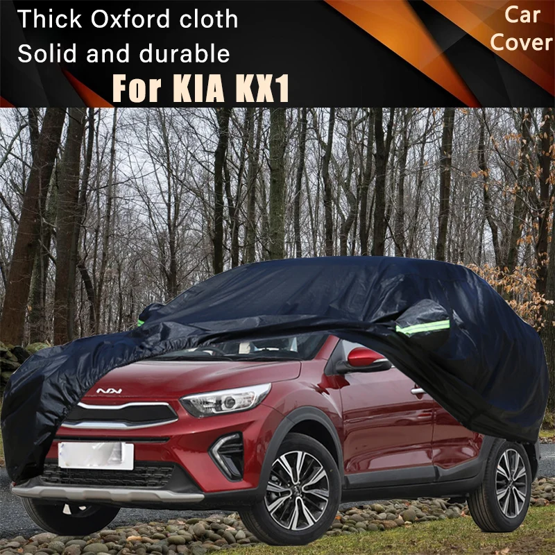 

For KIA KX1 Car Full Outer Covers Outdoor Waterproof Dustproof Sun Rain Snow Protection Exterior Car Accessories