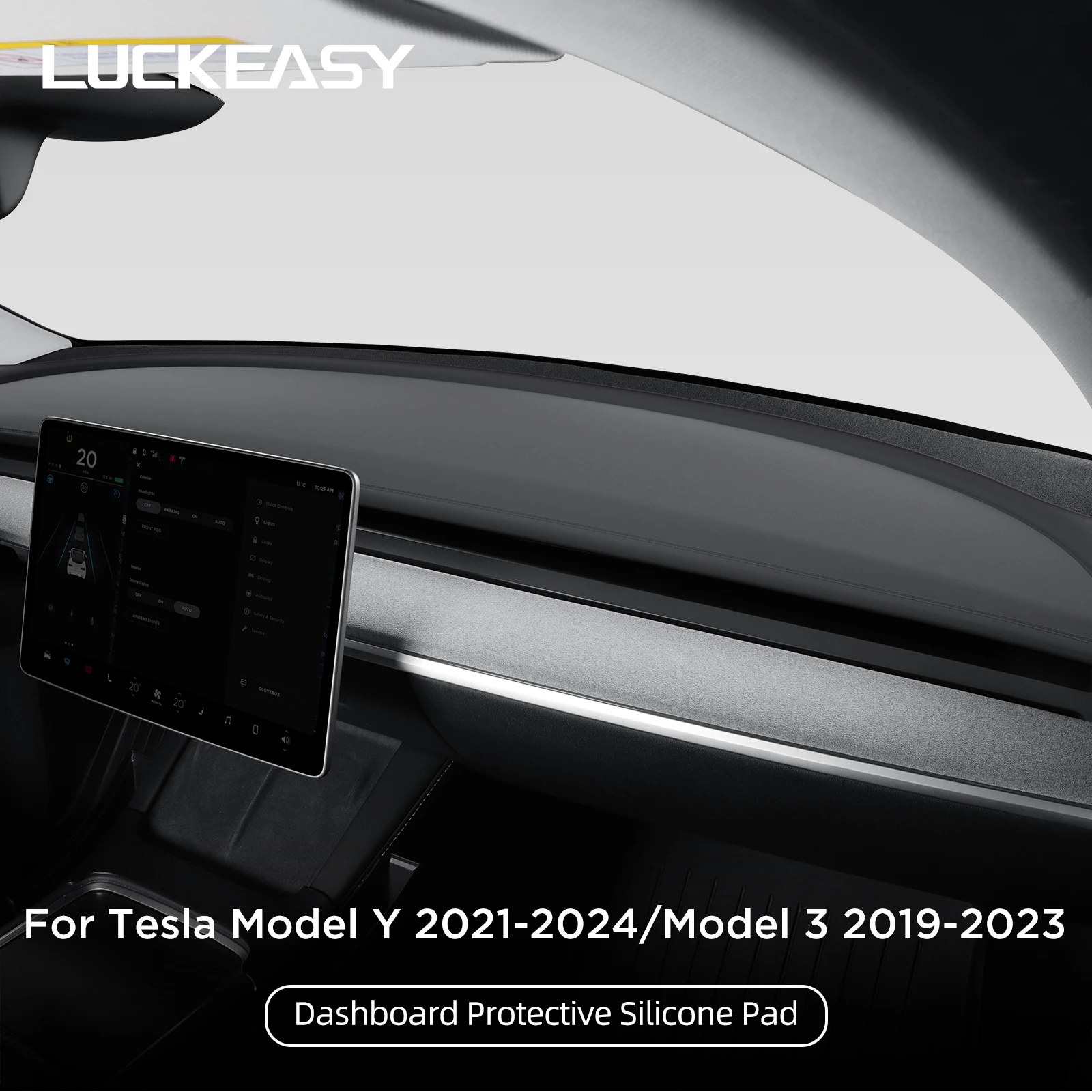 

Для Tesla Model Y 2021-2024 автомобильная приборная панель, защитная накладка, аксессуары для интерьера Model3 2021-2023, защитный коврик для приборной панели