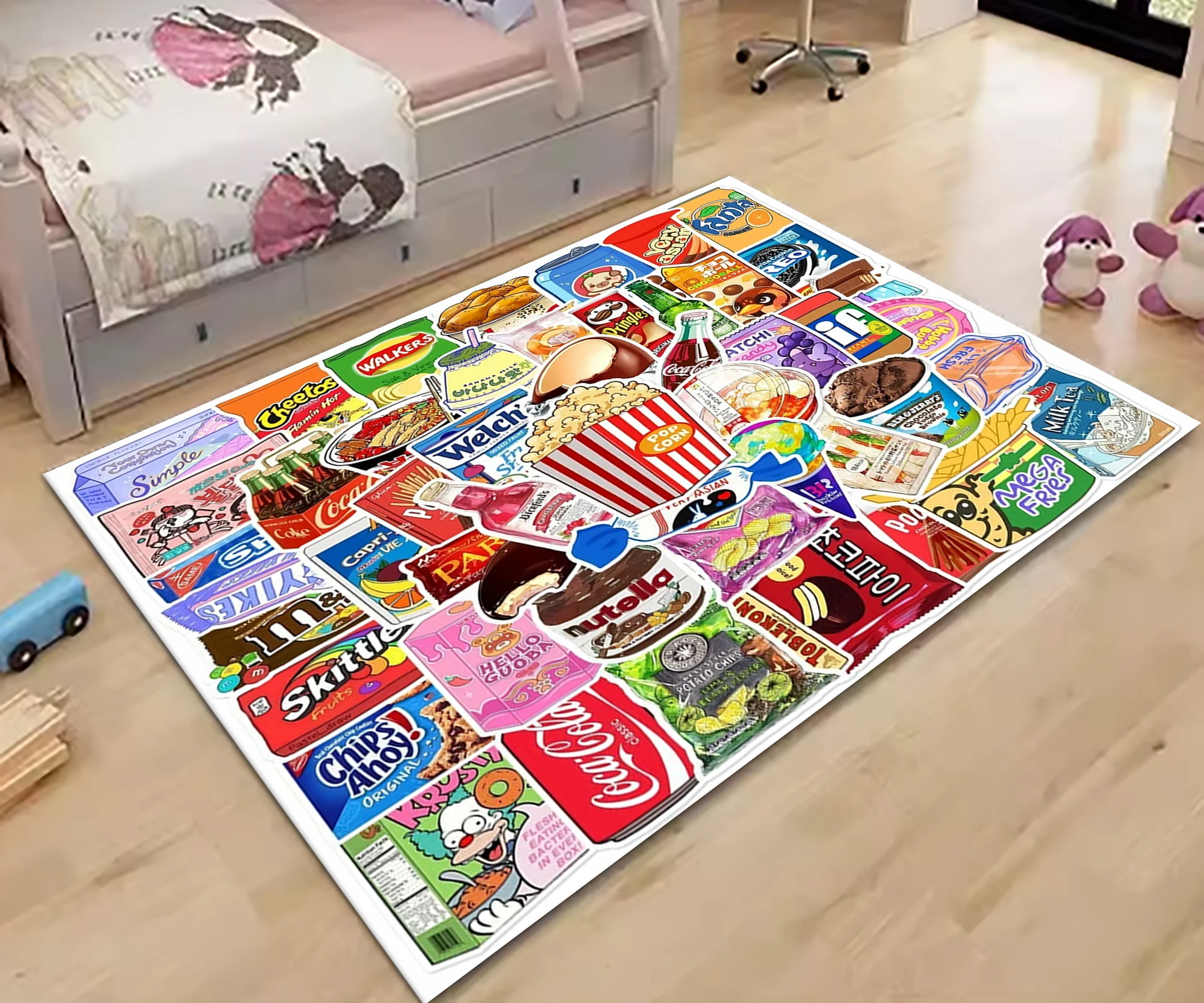 

Delicious Food Door Mat Washable Non-Slip Living Room Sofa Chairs Area Mat Kitchen Doormat Area Rug