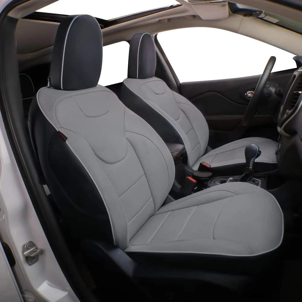 Custom Fit Full Set Leather Car Seat Covers for  Santa Fe 5/6/7 Seats 2016-2022 Model Years