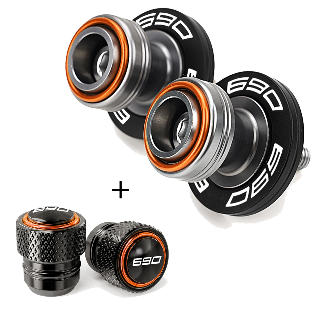 Per KTM 690 SMC Duke 690 DUKE690 690SMC SMC R 2008-2022 2023 2024 Moto Forcellone Bobine Slider Stand Viti Tappi Valvola