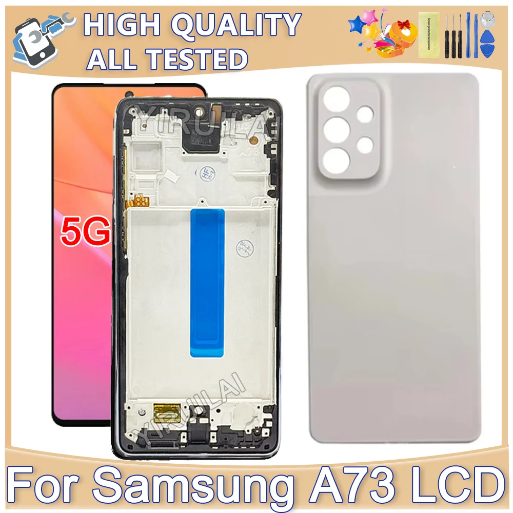 

TFT High Quality For Samsung Galaxy A73 5G A736B/DS LCD Display Digital Touch Screen For Samsung A73 LCD Screen Replacement