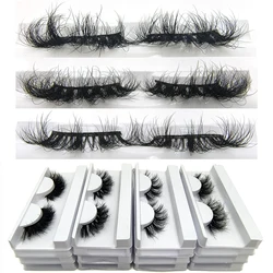 5/10/30 Pairs Mink Lashes Wholesale Eyelashes Bulk Soft Fluffy Messy Natural Mink Lashes Makeup Mink Eyelashes