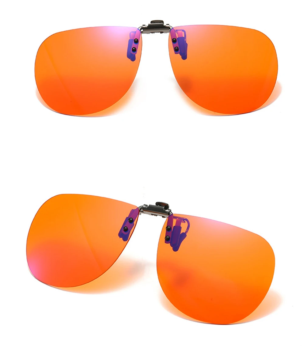 VIVIBEE Flip Up Clip On Blue Light Blocking Glasses Herren Computer Orange Anti Ray Filter Gaming Lens Damen Brillen – Detail 10