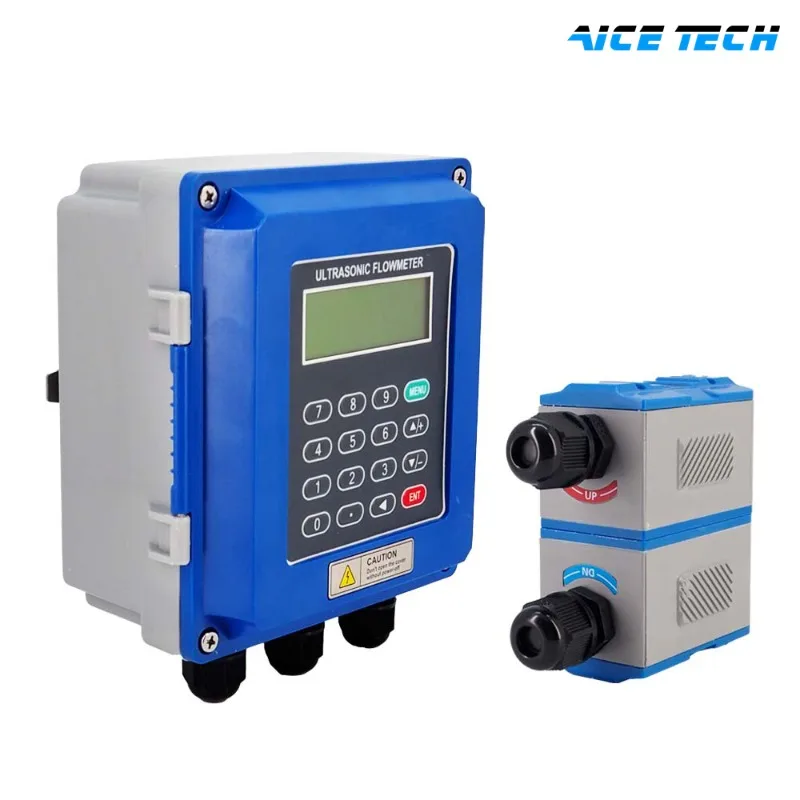 High Accuracy Precise Digital Display Power Supply 220V Flow Meter China Made Ultrasonic Flowmeter Clamp On